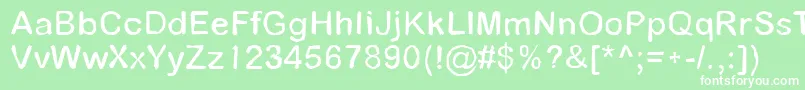 Pathfinder Font – White Fonts on Green Background