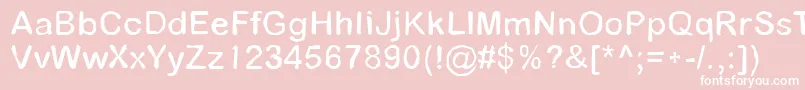 Pathfinder Font – White Fonts on Pink Background