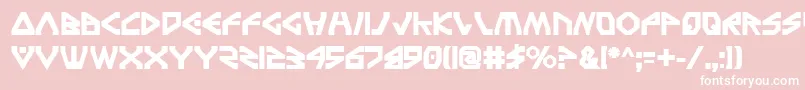 Terra Firma Bold Font – White Fonts on Pink Background