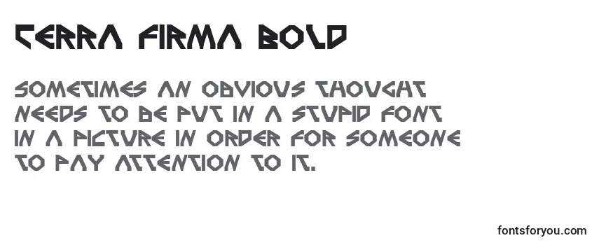 Terra Firma Bold-fontti