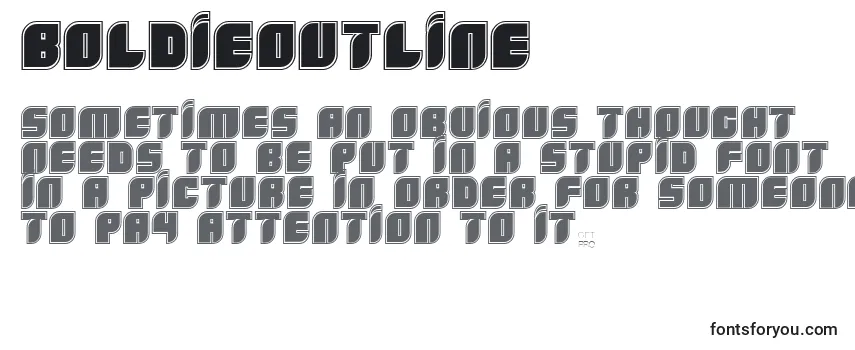 BoldieOutline Font
