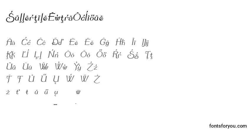 characters of summertimeextraoblique font, letter of summertimeextraoblique font, alphabet of  summertimeextraoblique font