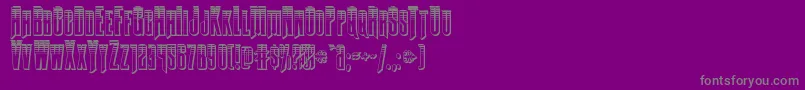 Butchsundanceplat Font – Gray Fonts on Purple Background