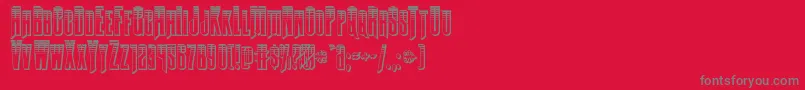 Butchsundanceplat Font – Gray Fonts on Red Background