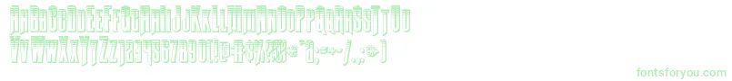 Butchsundanceplat Font – Green Fonts on White Background