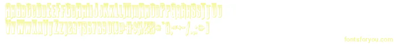 Butchsundanceplat-Schriftart – Gelbe Schriften