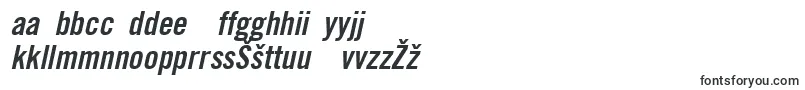 Czcionka TradeGothicLtBoldCondensedNo.20Oblique – litewskie czcionki