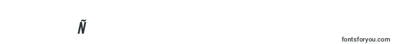 TradeGothicLtBoldCondensedNo.20Oblique-Schriftart – serbische Schriften