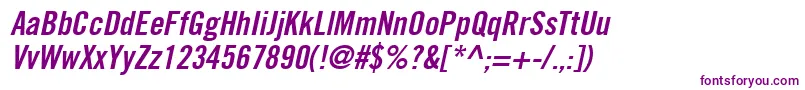 TradeGothicLtBoldCondensedNo.20Oblique Font – Purple Fonts