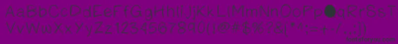 Katesketchyprint Font – Black Fonts on Purple Background