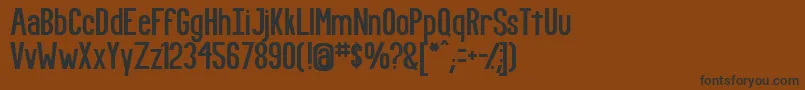 Fundr Font – Black Fonts on Brown Background
