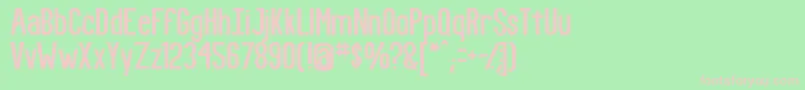 Fundr Font – Pink Fonts on Green Background