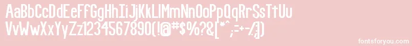 Fundr Font – White Fonts on Pink Background