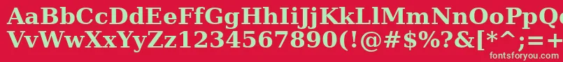 AeRasheeqBold Font – Green Fonts on Red Background