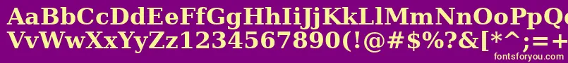 AeRasheeqBold Font – Yellow Fonts on Purple Background