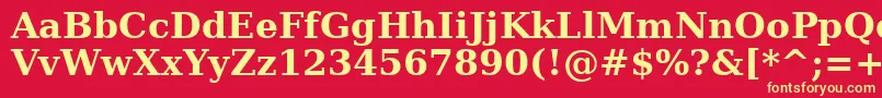 AeRasheeqBold Font – Yellow Fonts on Red Background