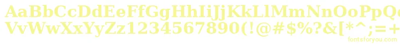 AeRasheeqBold Font – Yellow Fonts on White Background