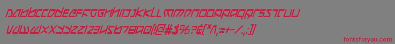 Koboldci Font – Red Fonts on Gray Background