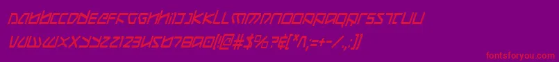 Koboldci Font – Red Fonts on Purple Background