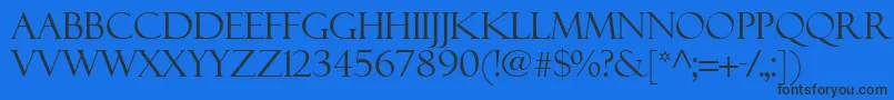 Felixti Font – Black Fonts on Blue Background