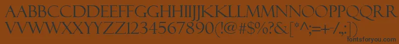 Felixti Font – Black Fonts on Brown Background