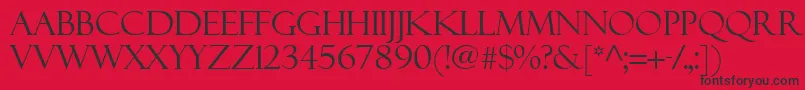 Felixti Font – Black Fonts on Red Background