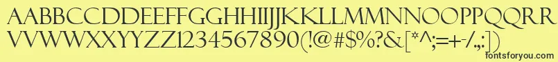 Felixti Font – Black Fonts on Yellow Background