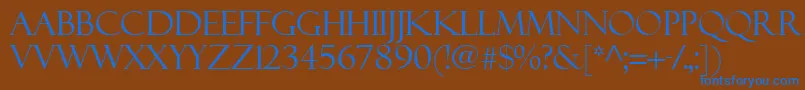 Felixti Font – Blue Fonts on Brown Background