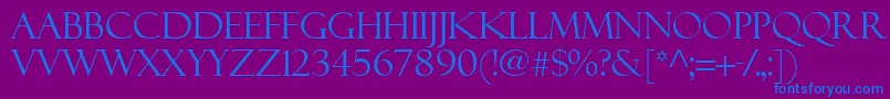 Felixti Font – Blue Fonts on Purple Background