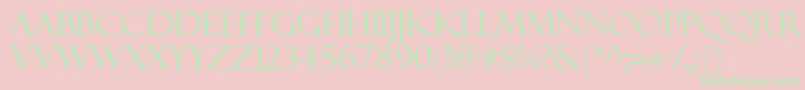 Felixti Font – Green Fonts on Pink Background