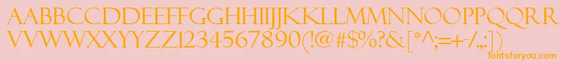 Felixti Font – Orange Fonts on Pink Background