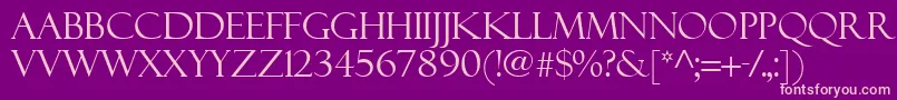 Felixti Font – Pink Fonts on Purple Background