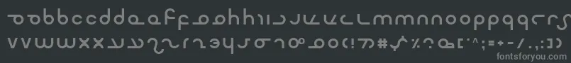 フォントMaster – 黒い背景に灰色の文字