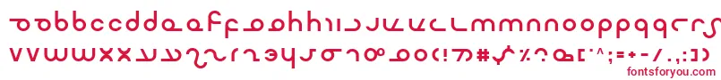 フォントMaster – 白い背景に赤い文字