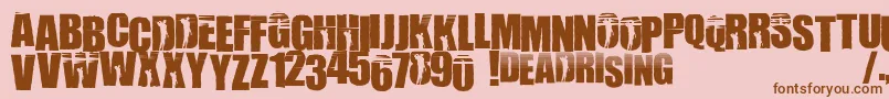 WillametteMistfall Font – Brown Fonts on Pink Background