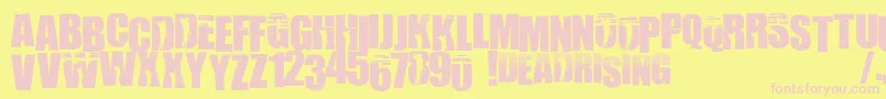 WillametteMistfall Font – Pink Fonts on Yellow Background