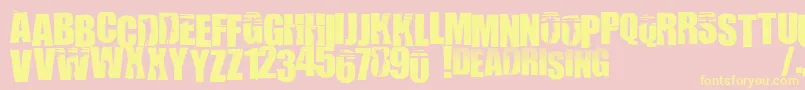 WillametteMistfall Font – Yellow Fonts on Pink Background