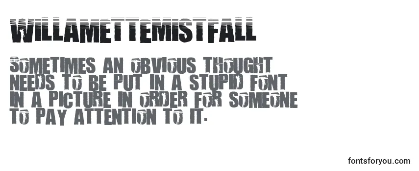 Review of the WillametteMistfall Font