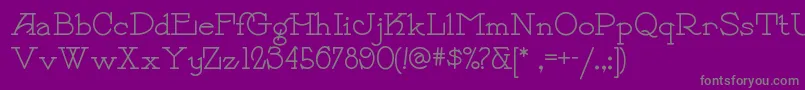 Payzantpennf Font – Gray Fonts on Purple Background