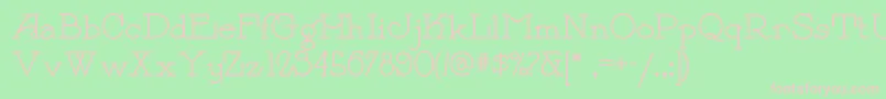 Payzantpennf Font – Pink Fonts on Green Background