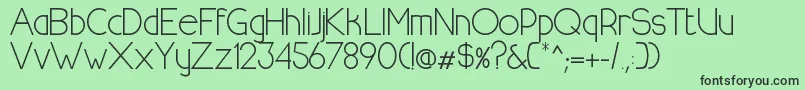 HalfmoonrisingRegular Font – Black Fonts on Green Background