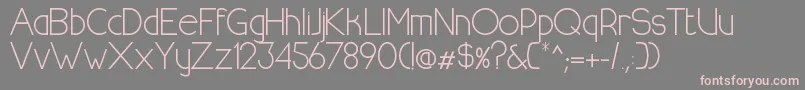 HalfmoonrisingRegular Font – Pink Fonts on Gray Background