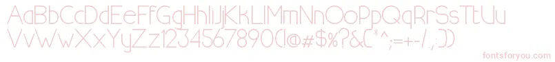 HalfmoonrisingRegular-Schriftart – Rosa Schriften auf weißem Hintergrund