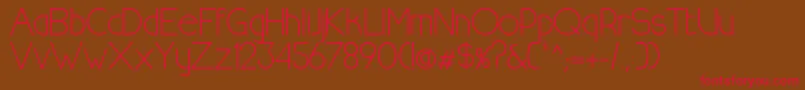 HalfmoonrisingRegular Font – Red Fonts on Brown Background