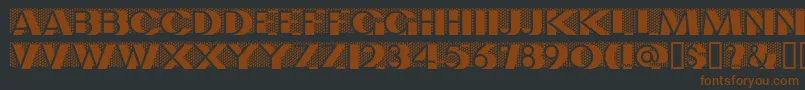 Шрифт LeFilmClassic – коричневые шрифты на чёрном фоне