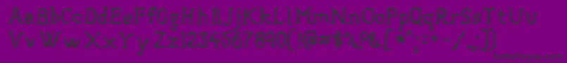 Mortified-Schriftart – Schwarze Schriften auf violettem Hintergrund