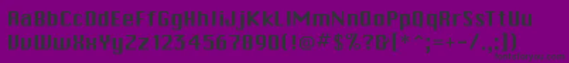 CalvinRegular Font – Black Fonts on Purple Background