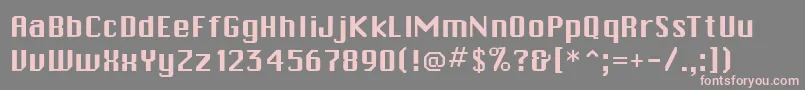 CalvinRegular Font – Pink Fonts on Gray Background
