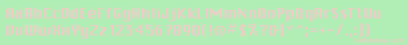CalvinRegular Font – Pink Fonts on Green Background