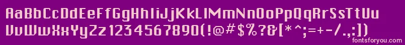 CalvinRegular Font – Pink Fonts on Purple Background